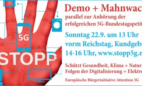 Demo gegen 5G in Berlin