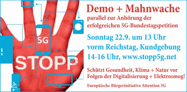 Demo gegen 5G in Berlin