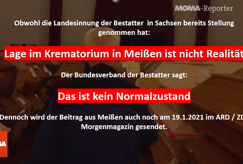 Bericht des MOMA über das Krematorium in Meißen