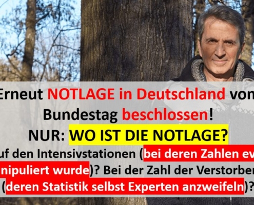 Notlage Corona in Deutschland?